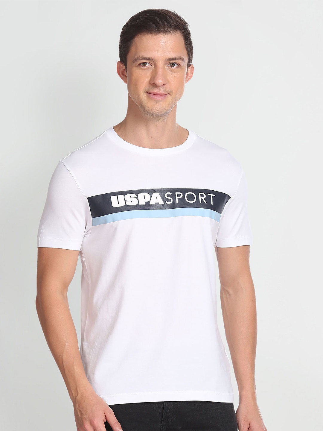 

U.S. Polo Assn. Typography Printed Slim Fit T-shirt, White