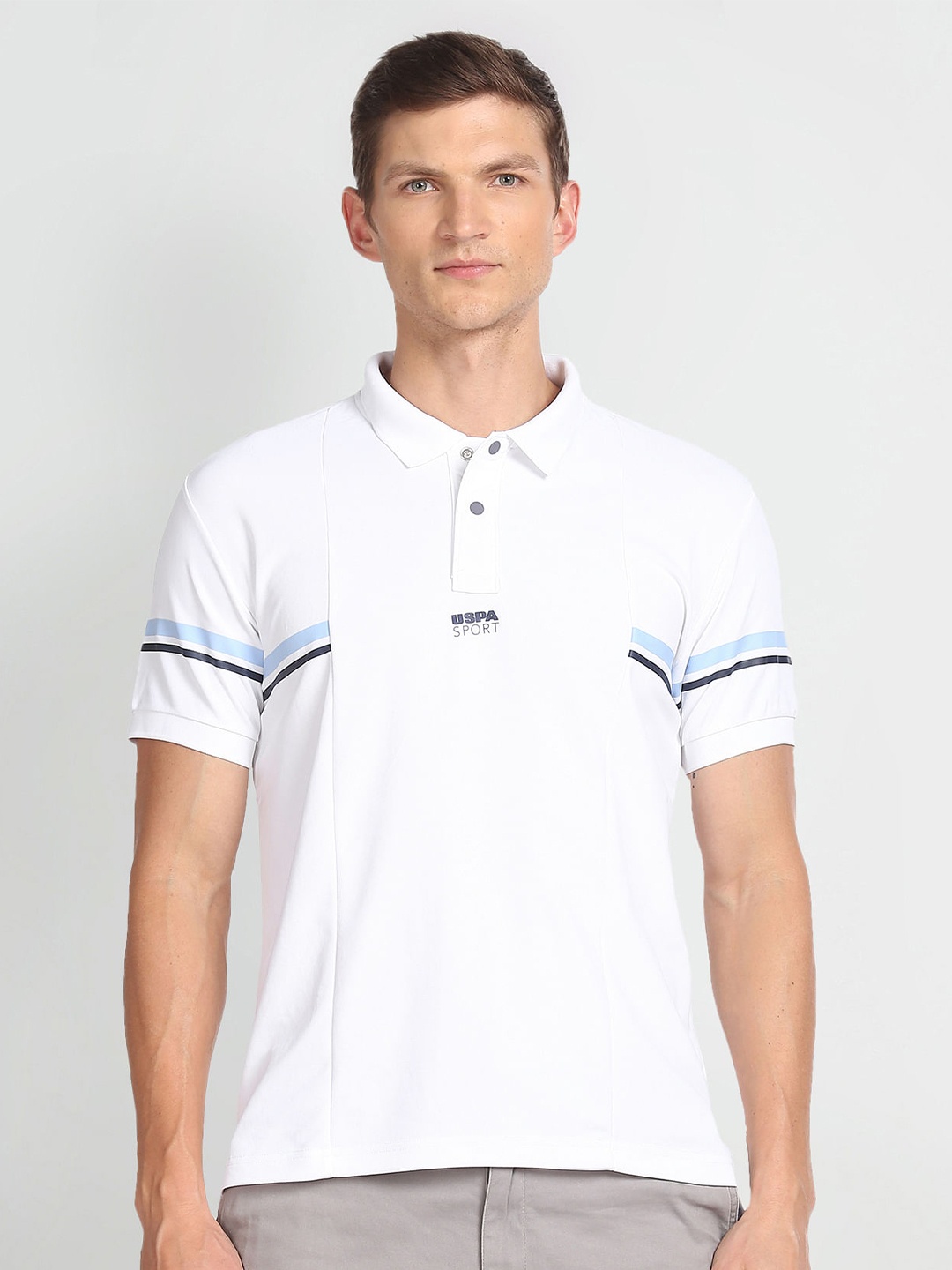 

U.S. Polo Assn. Polo Collar Slim Fit T-shirt, White