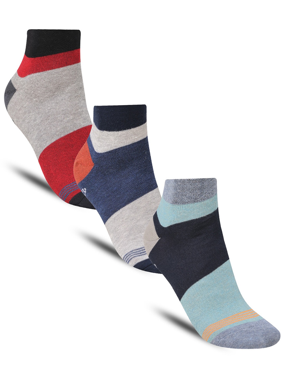 

Dollar Socks Men Pack Of 3 Ankle Length Socks, Red