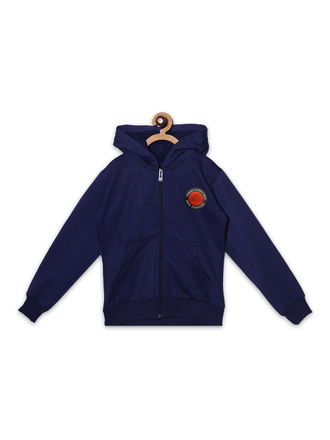 

Fashionable Boys Hooded Fleece Sweatshirt, Navy blue