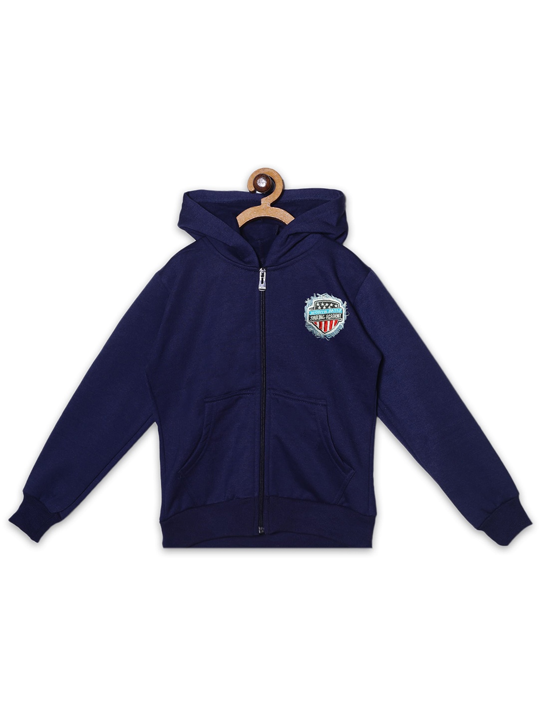 

Fashionable Boys Hooded Fleece Sweatshirt, Navy blue