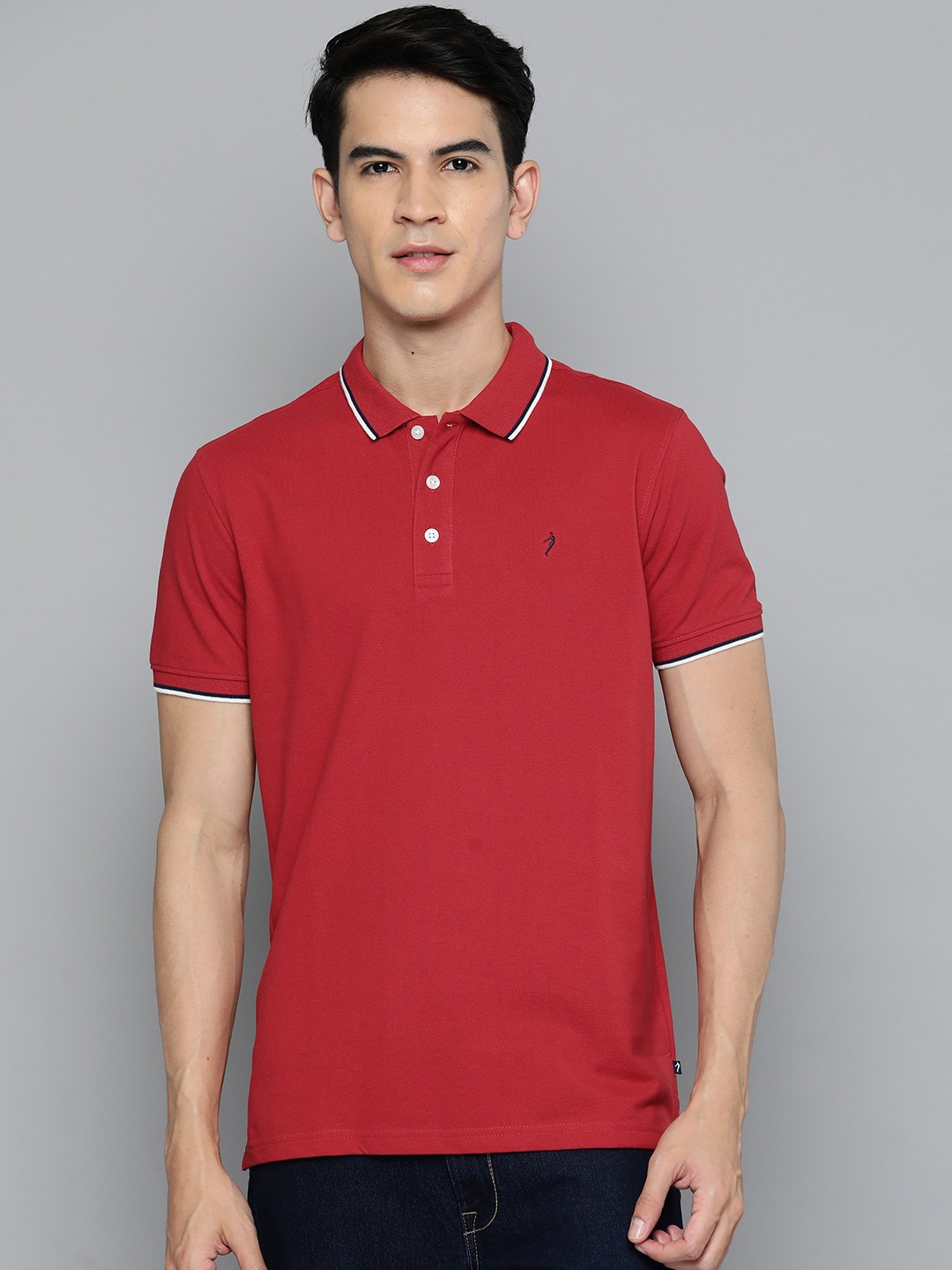 

Indian Terrain Polo Collar T-shirt, Red