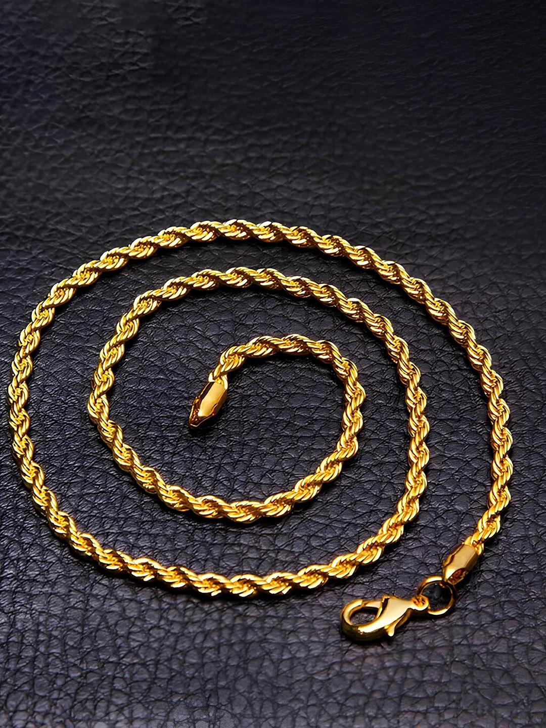 

KARISHMA KREATIONS Unisex Stainless Steel Gold-Plated Chain