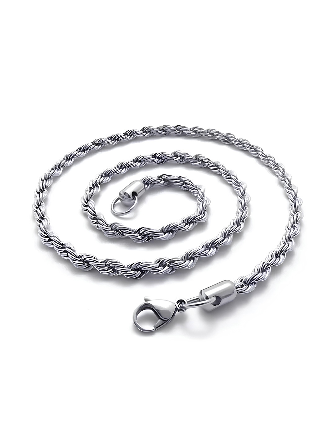 

KARISHMA KREATIONS Unisex Stainless Steel Silver-Plated Chain