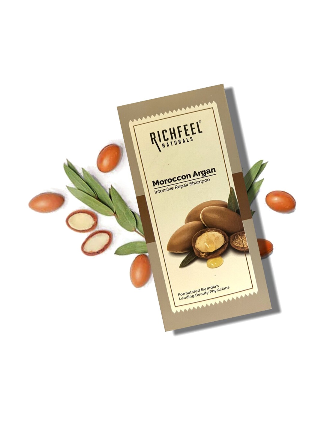 

Richfeel Naturals Argan Intensive Repair Shampoo - 80ml, White