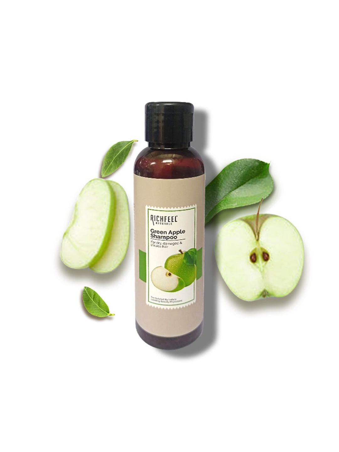 

Richfeel Green Apple Shampoo For Dry & Damaged Hair- 100ml, White