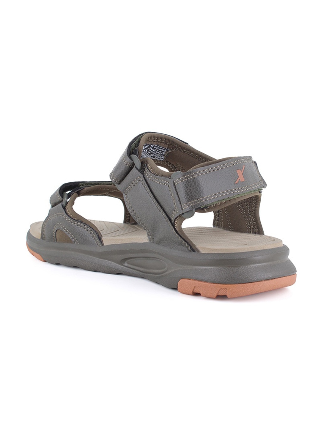 

Sparx Men Textured Sport Sandals With Velcro Closure, Olive