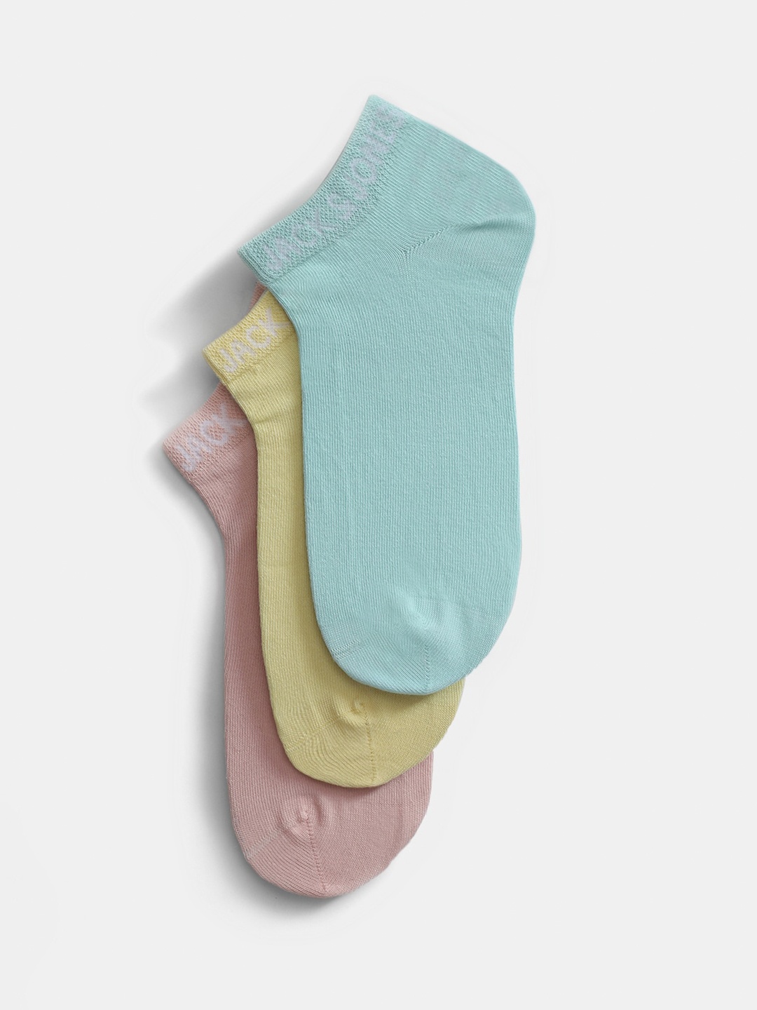 

Jack & Jones Men Pack Of 3 Ankle Length Socks, Pink
