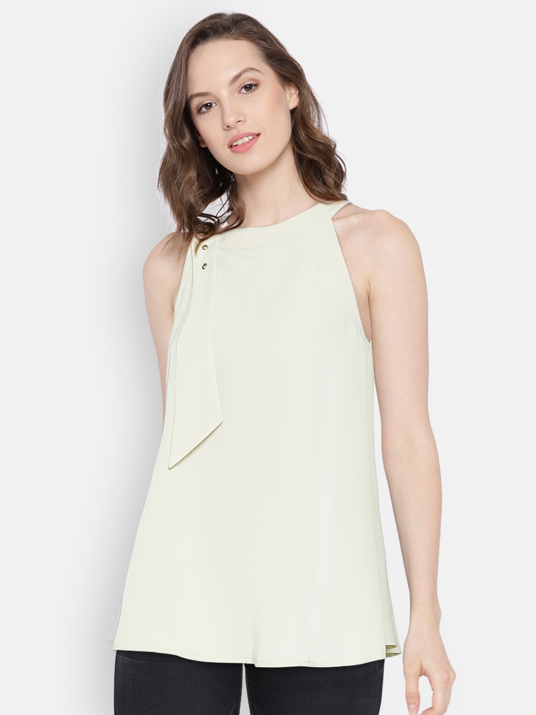 

Vero Moda Women Beige Solid Top