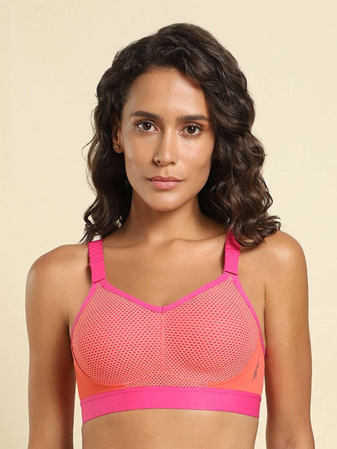 

Van Heusen Medium Coverage Moisture Wicking Work Out Bra With All Day Comfort, Pink