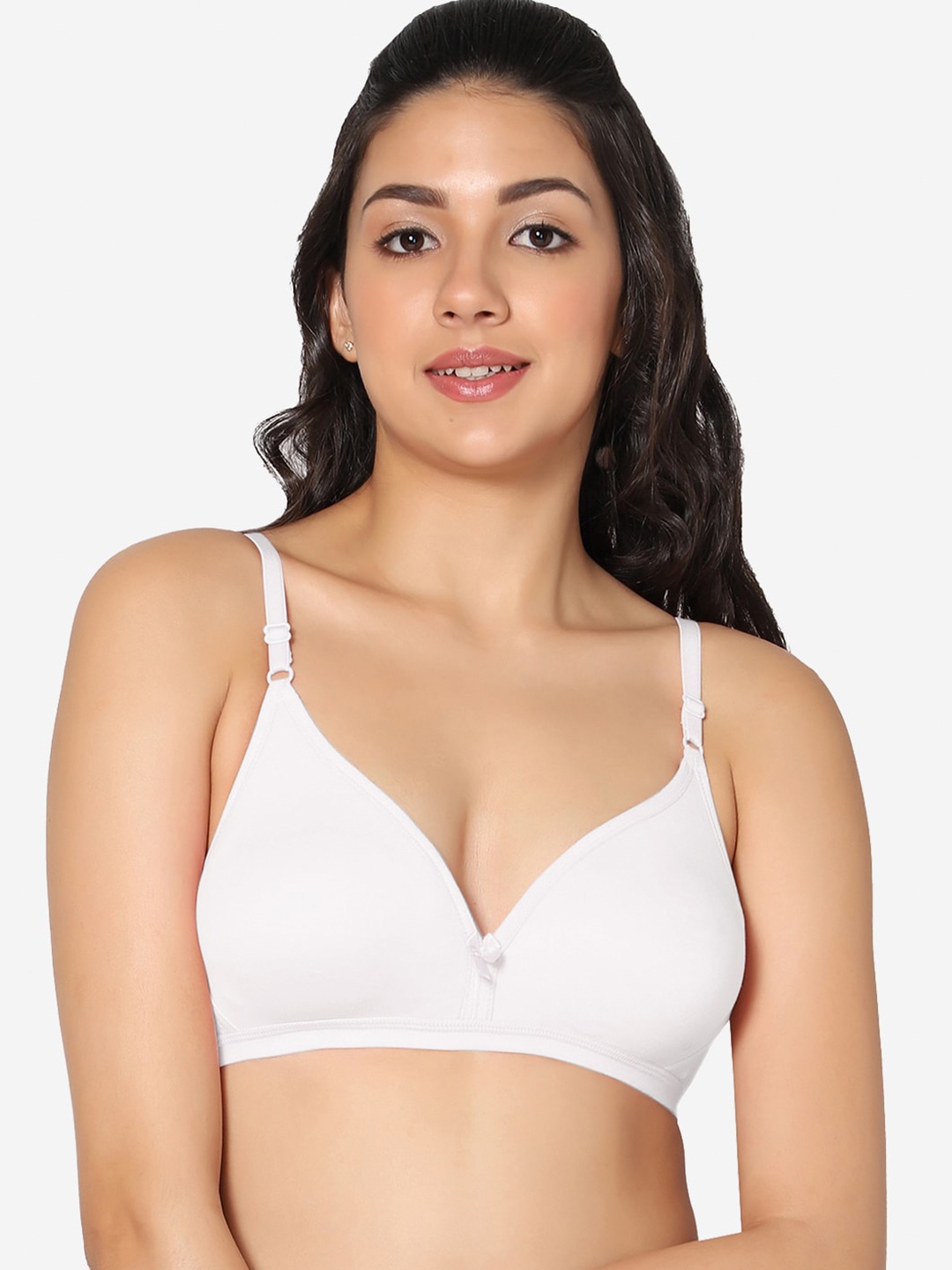 

In Care Half Coverage Seamless T-shirt Bra With All Day Comfort, White