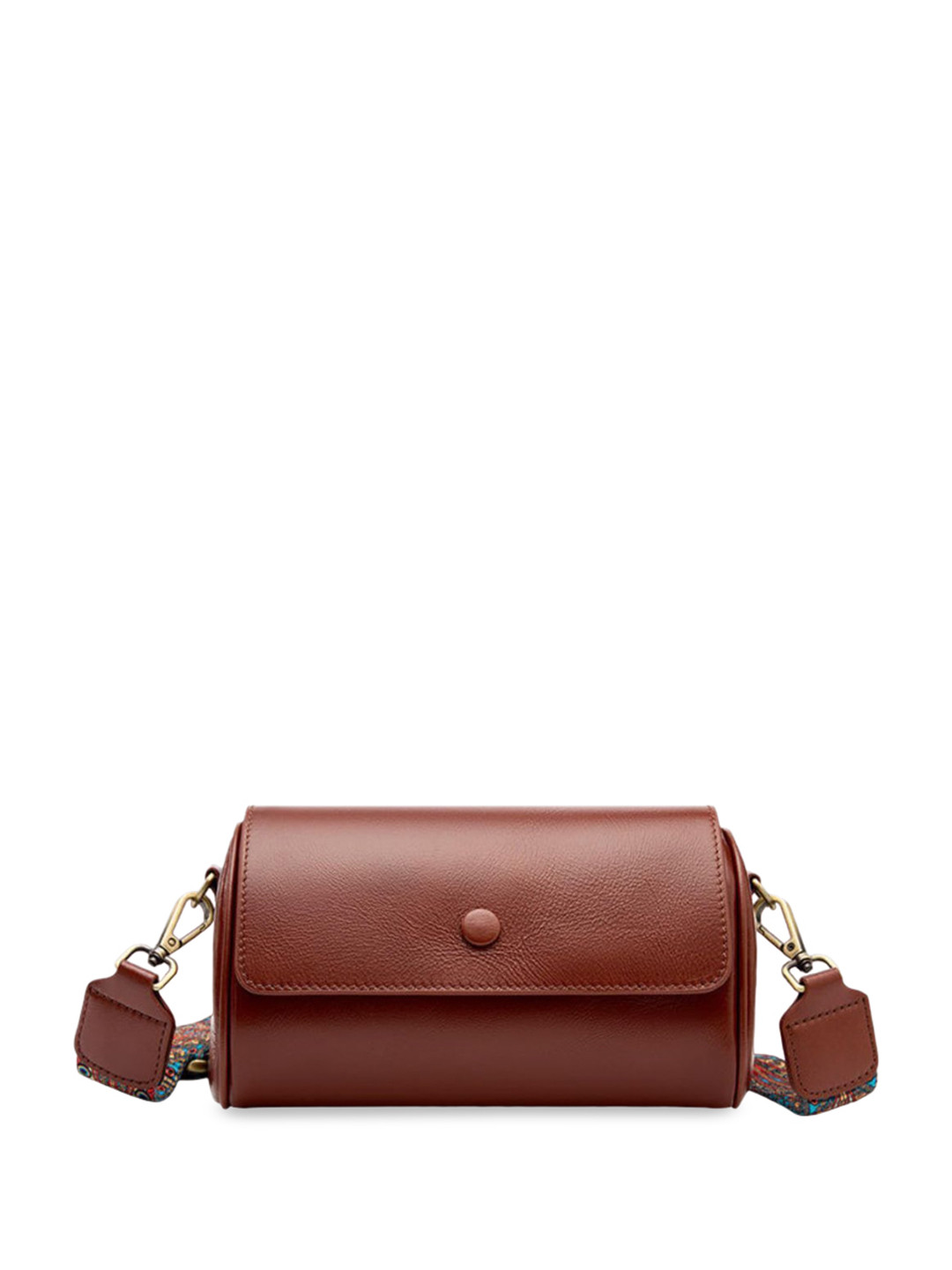 

INKMILAN Textured Structured Sling Bag, Brown