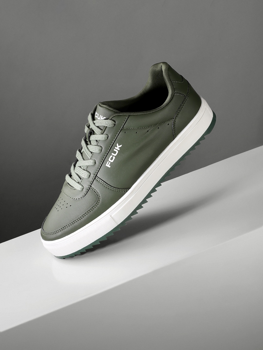

FCUK Men Everyday Sneakers, Olive