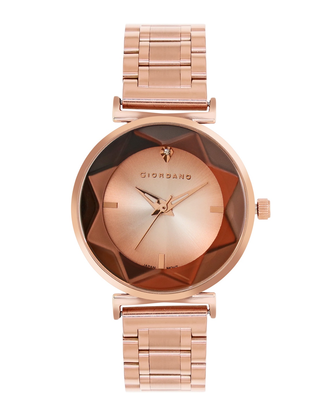 

GIORDANO Women Embellished Dial & Straps Analogue Watch GZ-60059-22, Rose gold