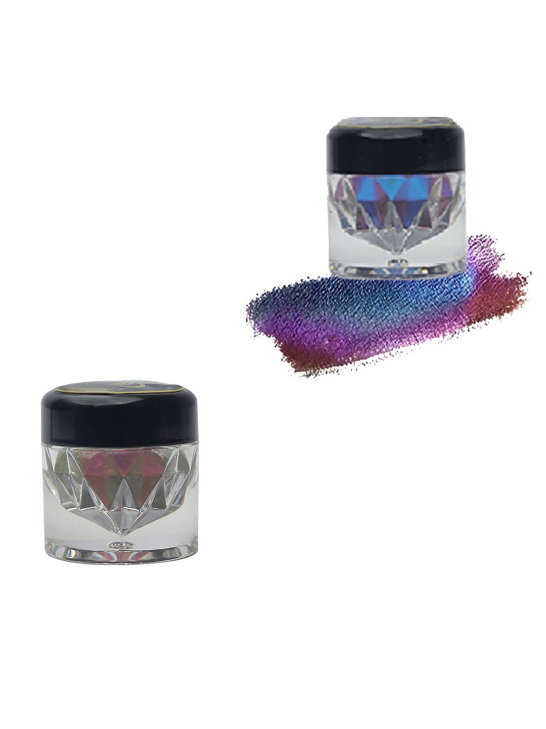 

Veoni BELLE Set of 2 Multichrome Duochrome Eyeshadow Pigment 2g Each - Wine Gold & Venus, Purple