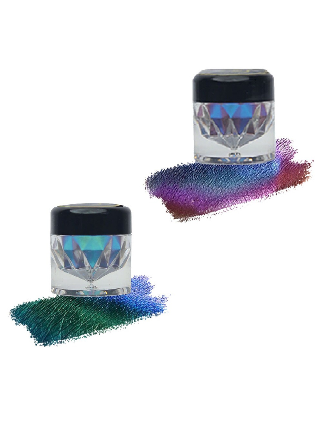 

Veoni BELLE Set of 2 Multichrome Duochrome Eyeshadow Pigment 2g Each - Venus & Aqua, Green