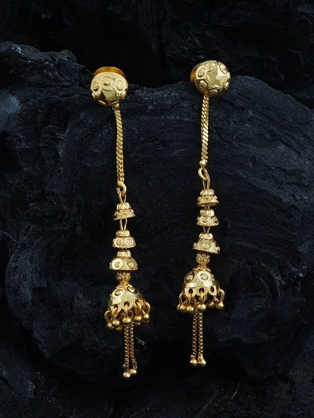 

MANSIYAORANGE Gold-Plated Classic Jhumkas