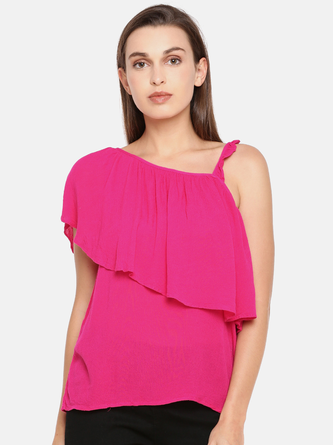 

ONLY Women Pink Solid Top
