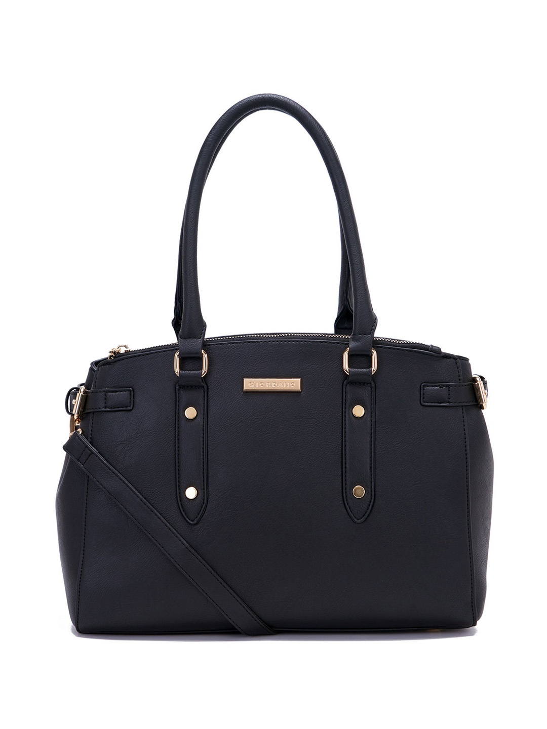 

GIORDANO Textured Structured Handheld Bag, Black