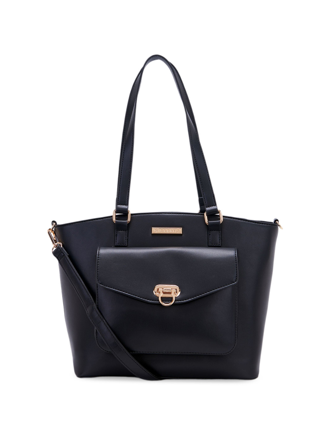 

GIORDANO PU Structured Handheld Bag, Black