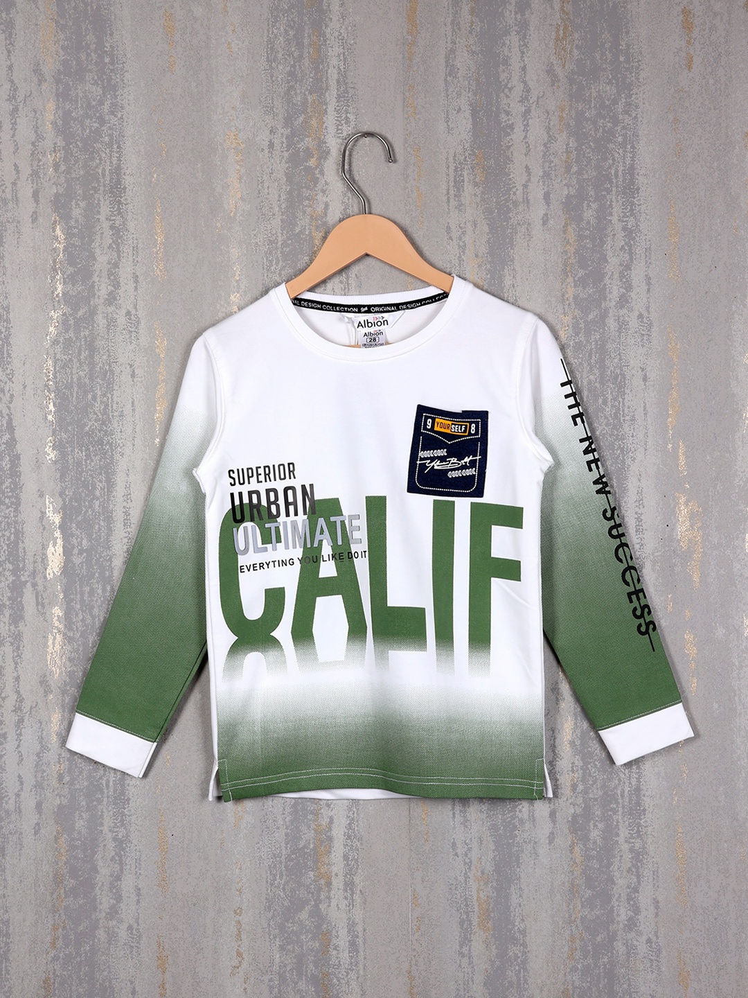 

Albion Boys Printed Sweatshirt, Green