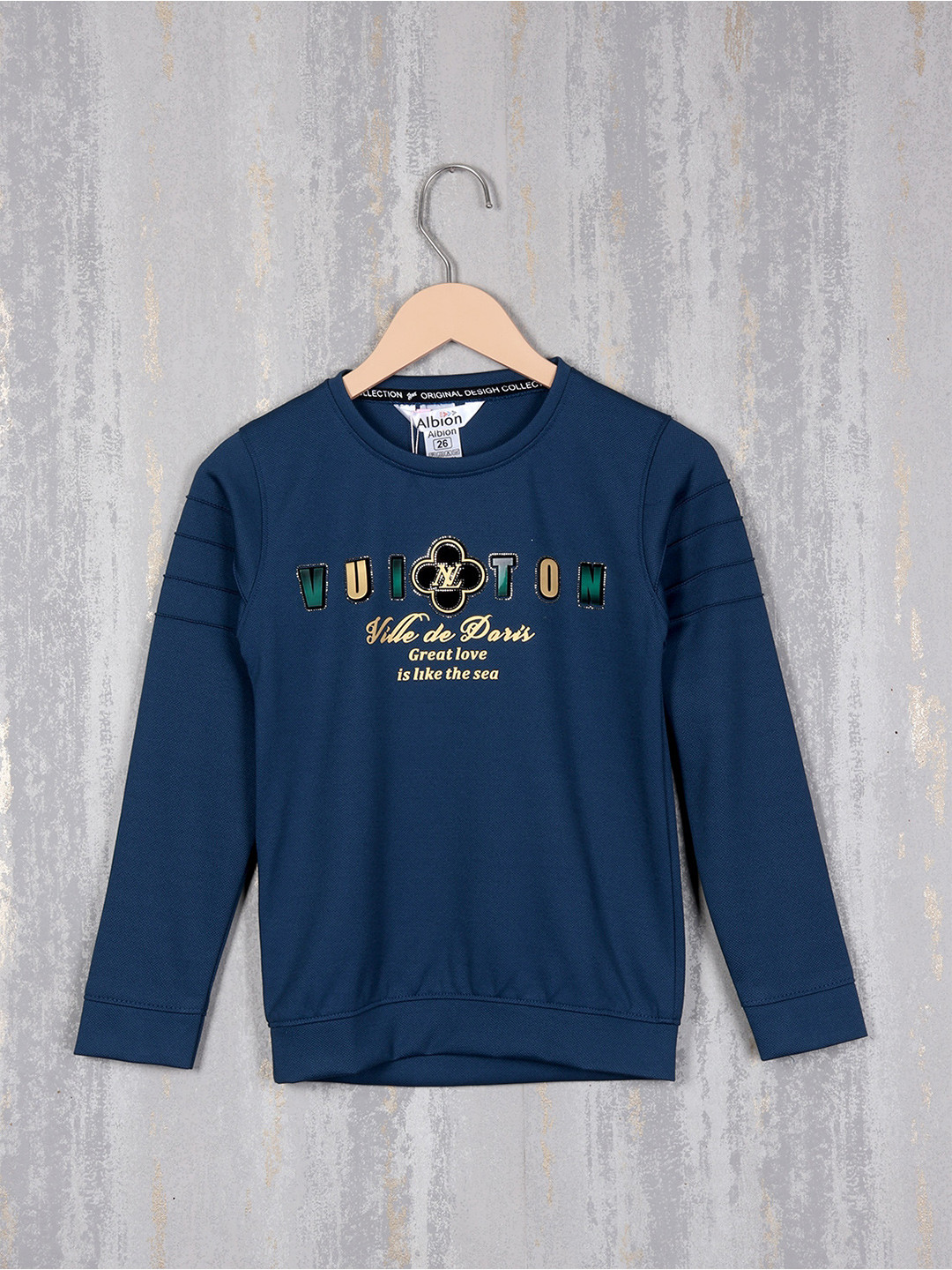 

Steele Boys Typography Printed Sweatshirt, Blue
