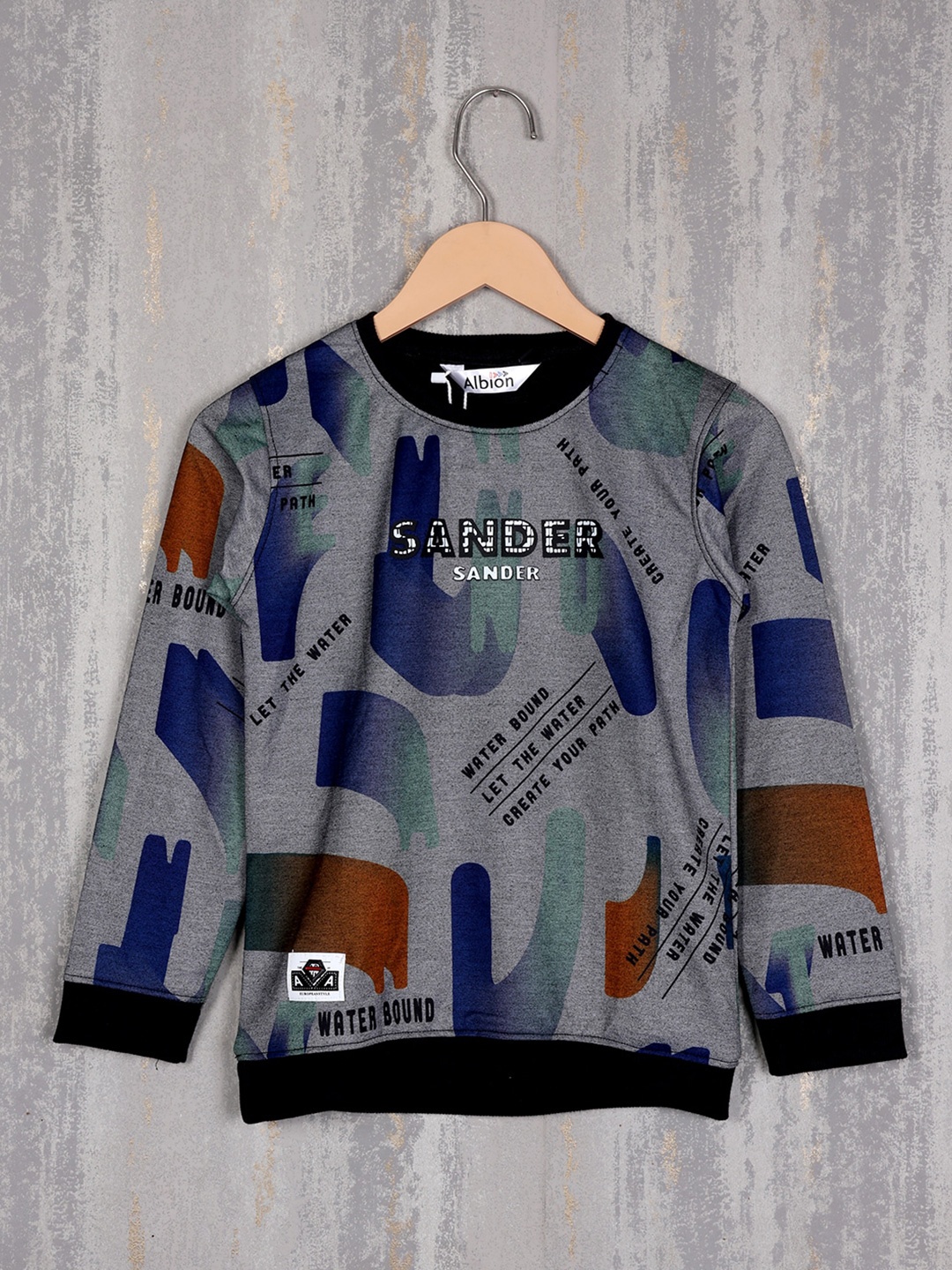 

Albion Boys Printed Sweatshirt, Grey