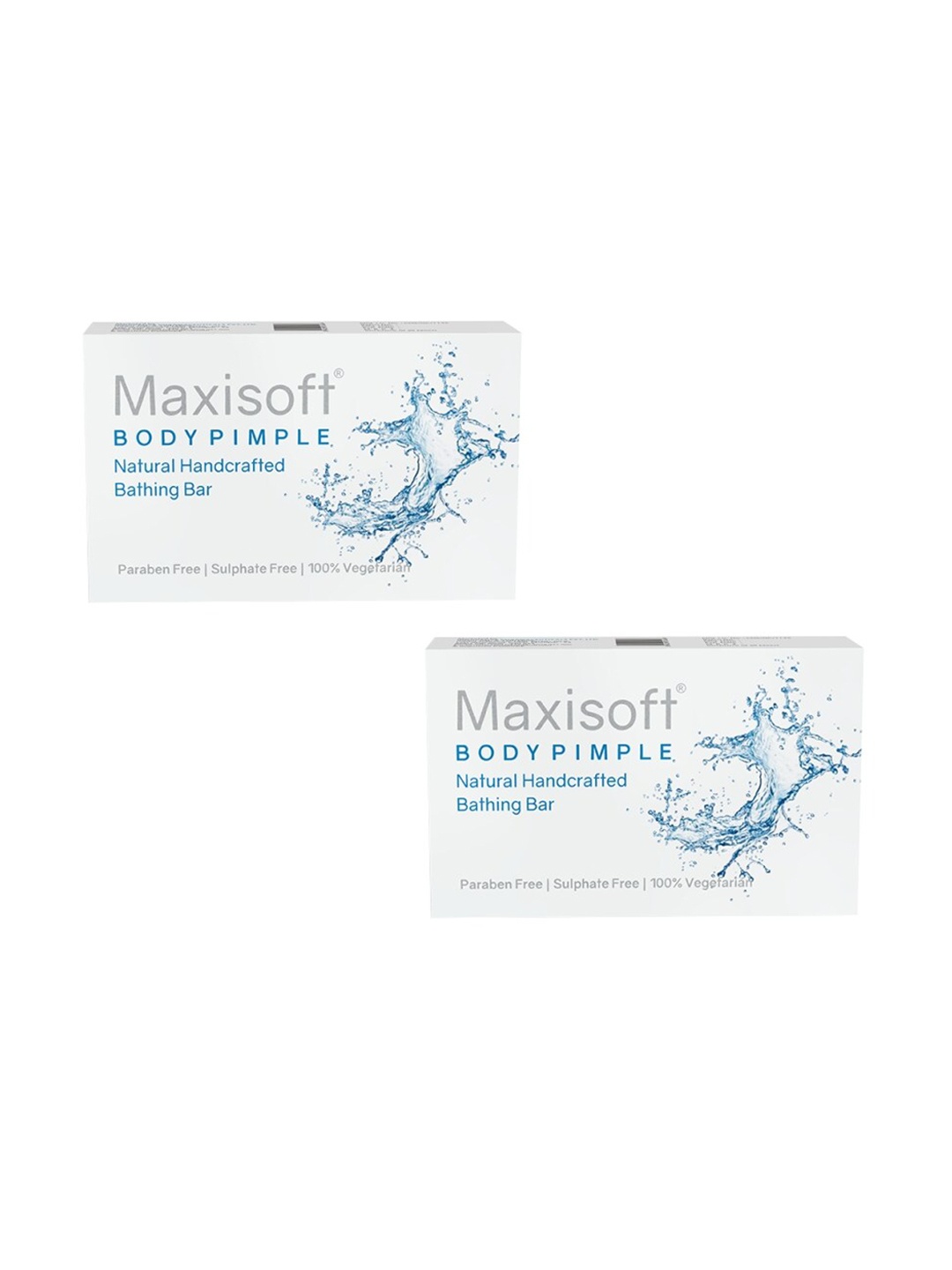 

Maxisoft Set Of 2 Body Pimple Bathing Bar - 75g Each, White