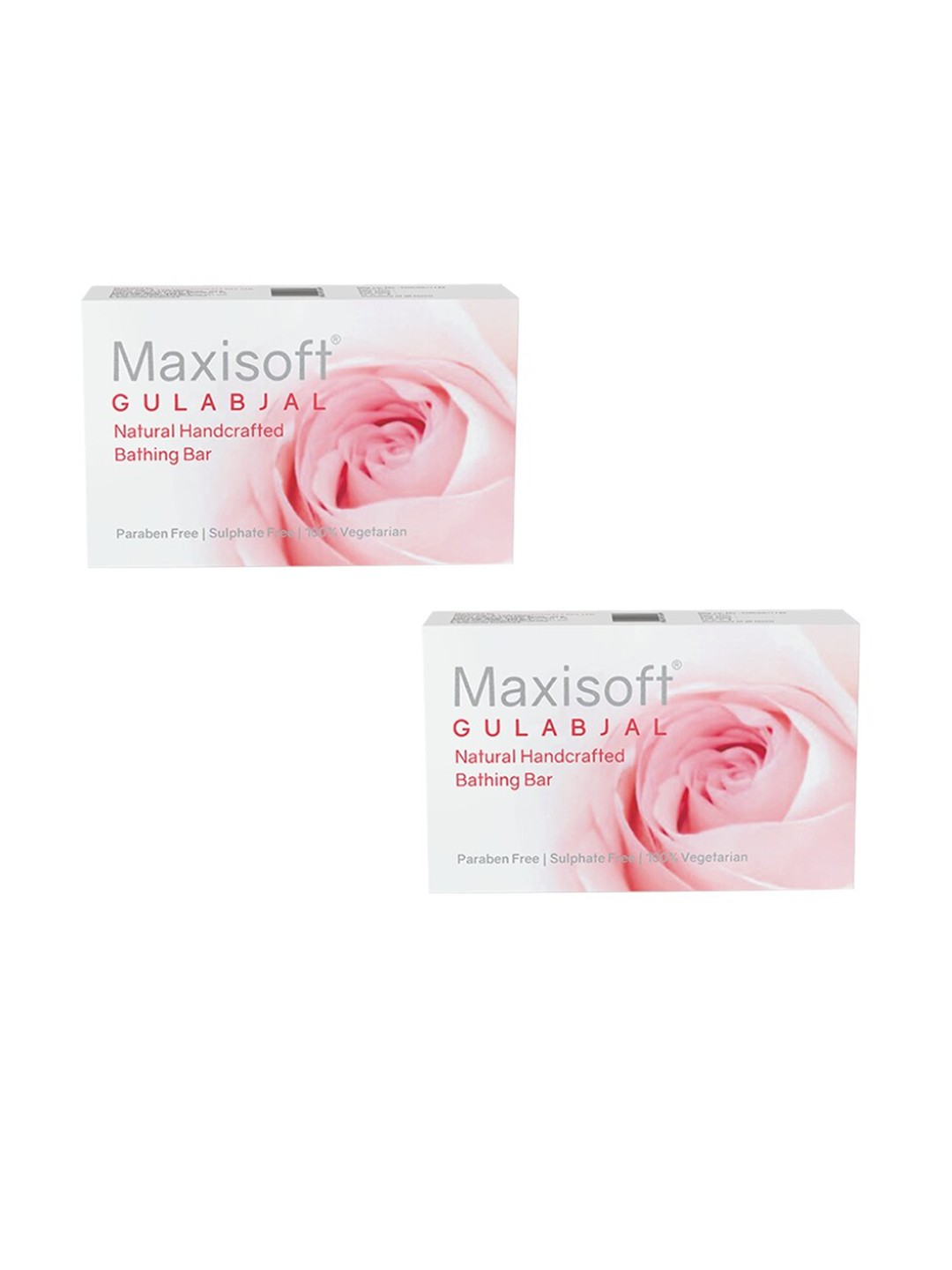 

Maxisoft Set Of 2 Gulabjal Bathing Bar - 75g Each, White