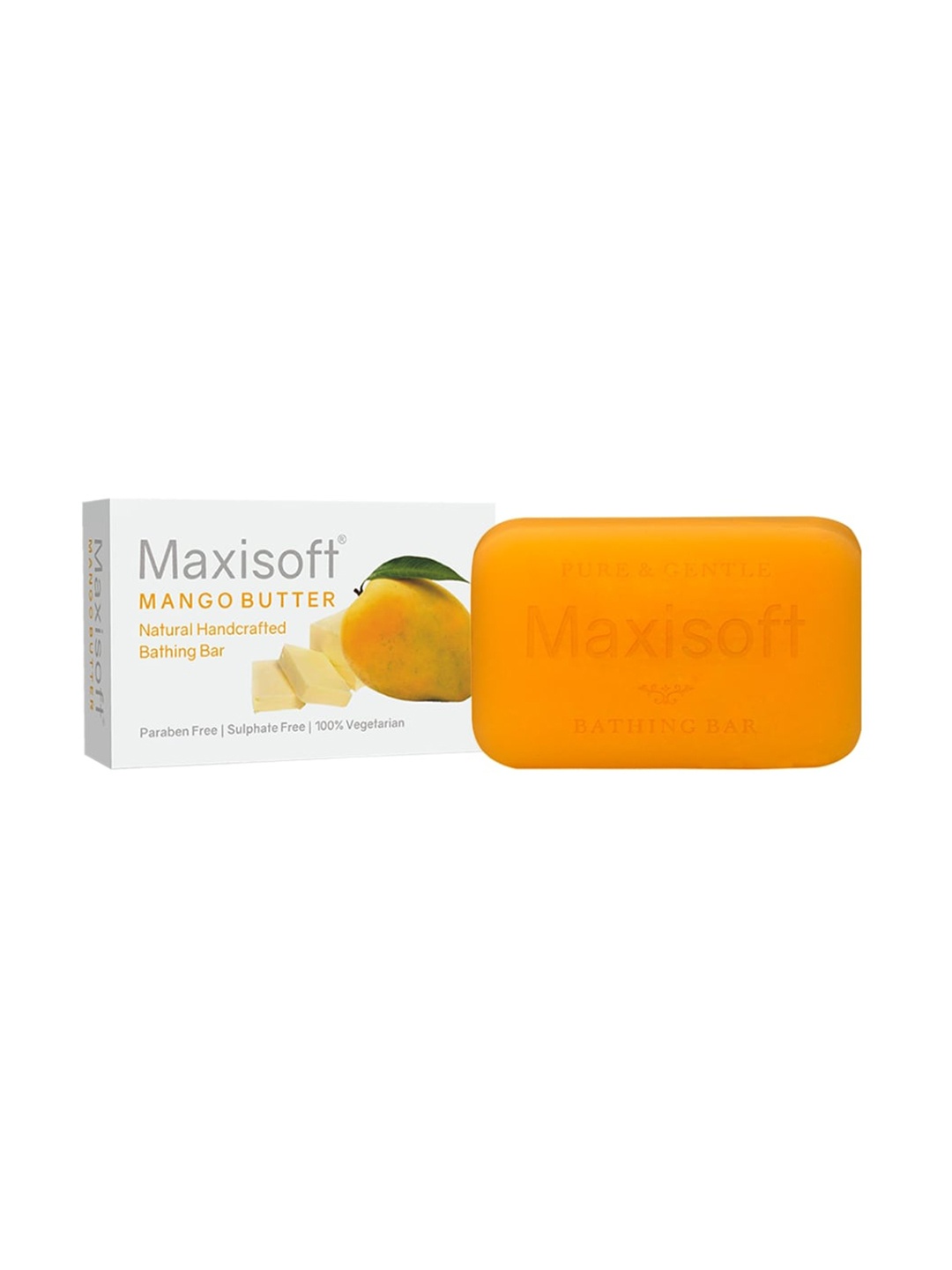 

Maxisoft Set Of 2 Mango Butter Bathing Bar - 75g Each, White