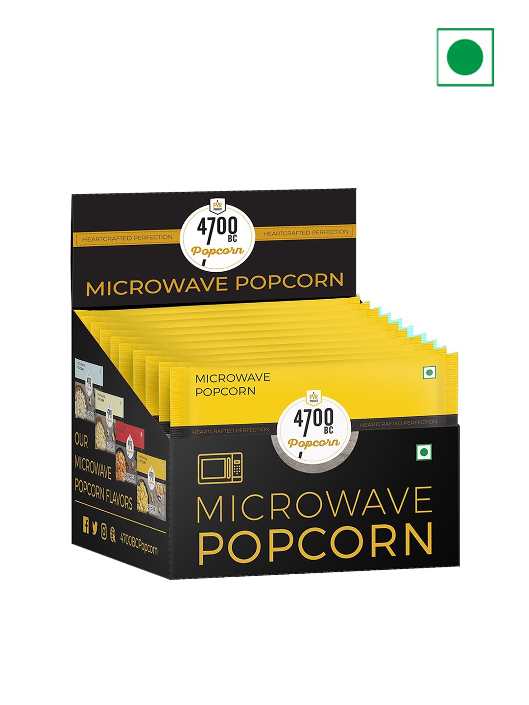 

4700BC Pack of 10 Microwave Cheese Popcorn, Yellow