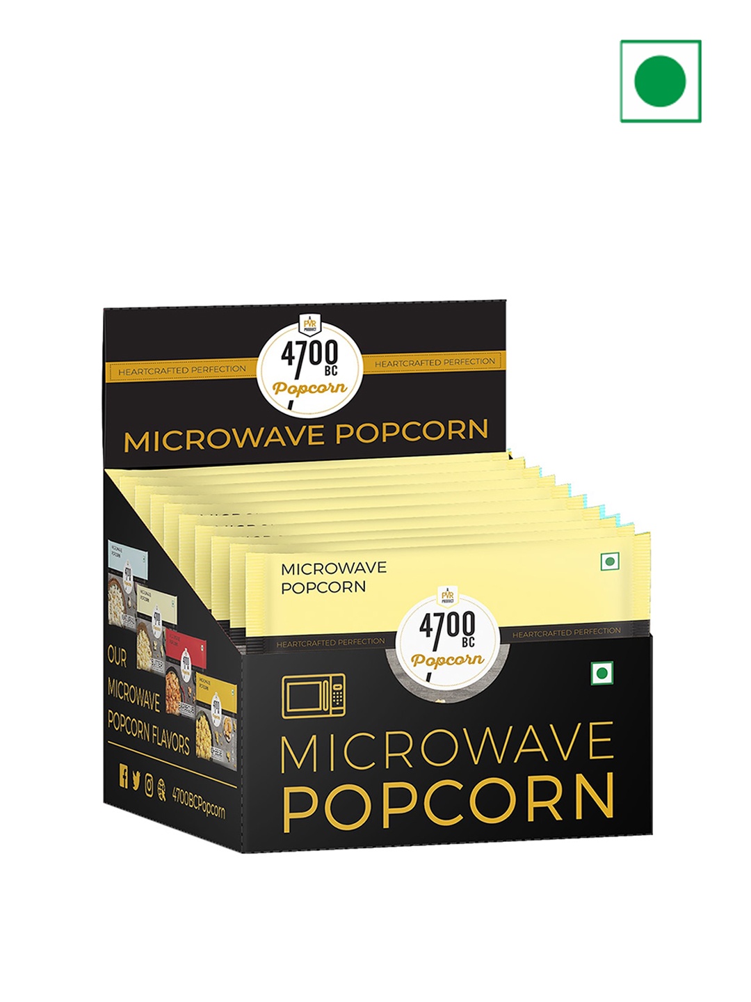 

4700BC Set Of 10 Microwave Butter Popcorn-850 gms, Yellow