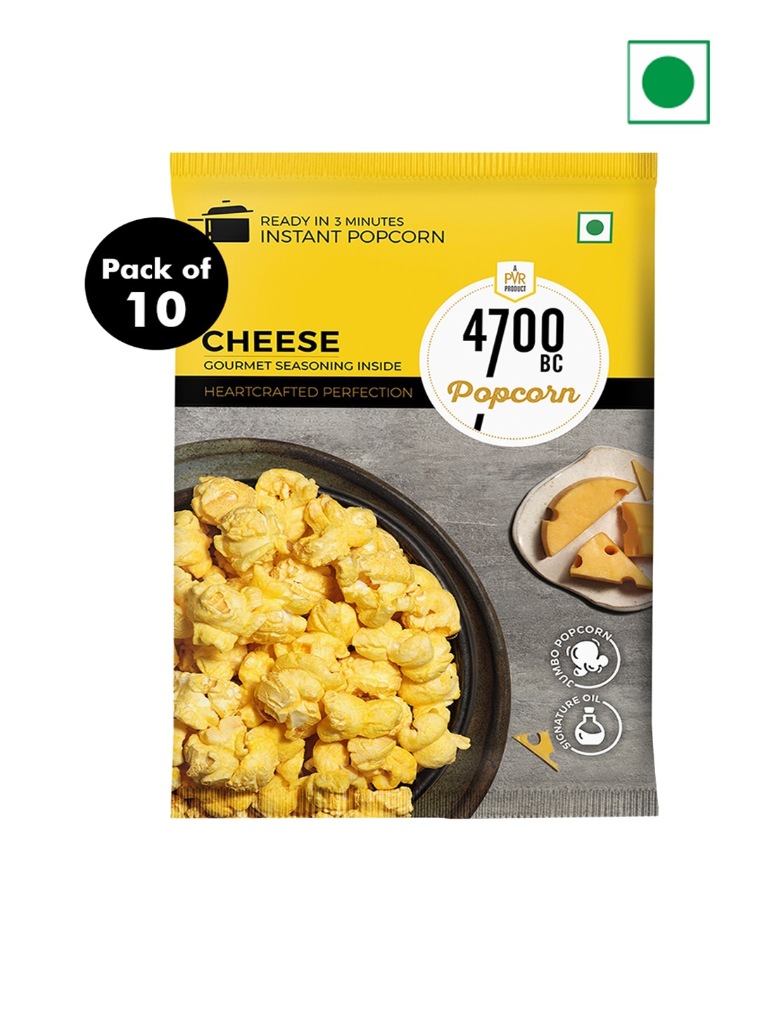 

4700BC Set Of 10 Instant Cheese Popcorn-600 gms, Yellow