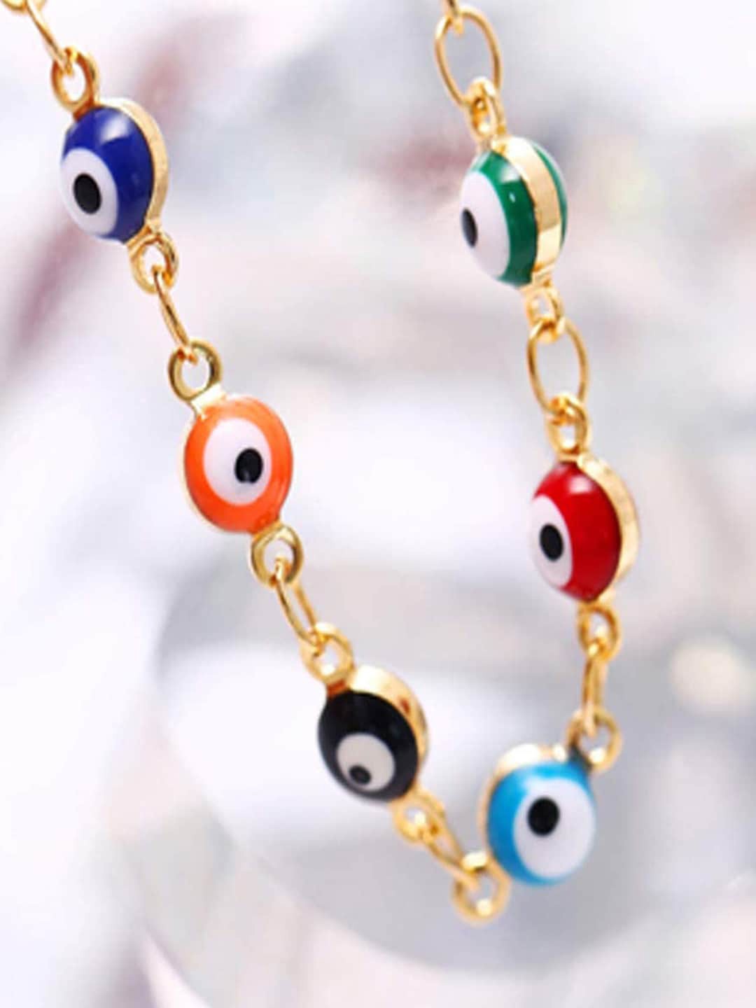 

Young & Forever Gold-Plated Evil Eye Anklet