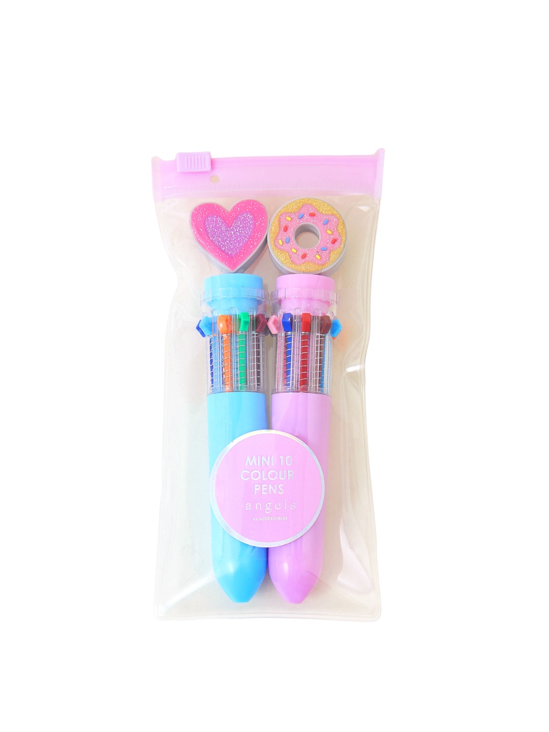 

Accessorize Girls Set Of 2 Mini 10 Colour Pens, Blue