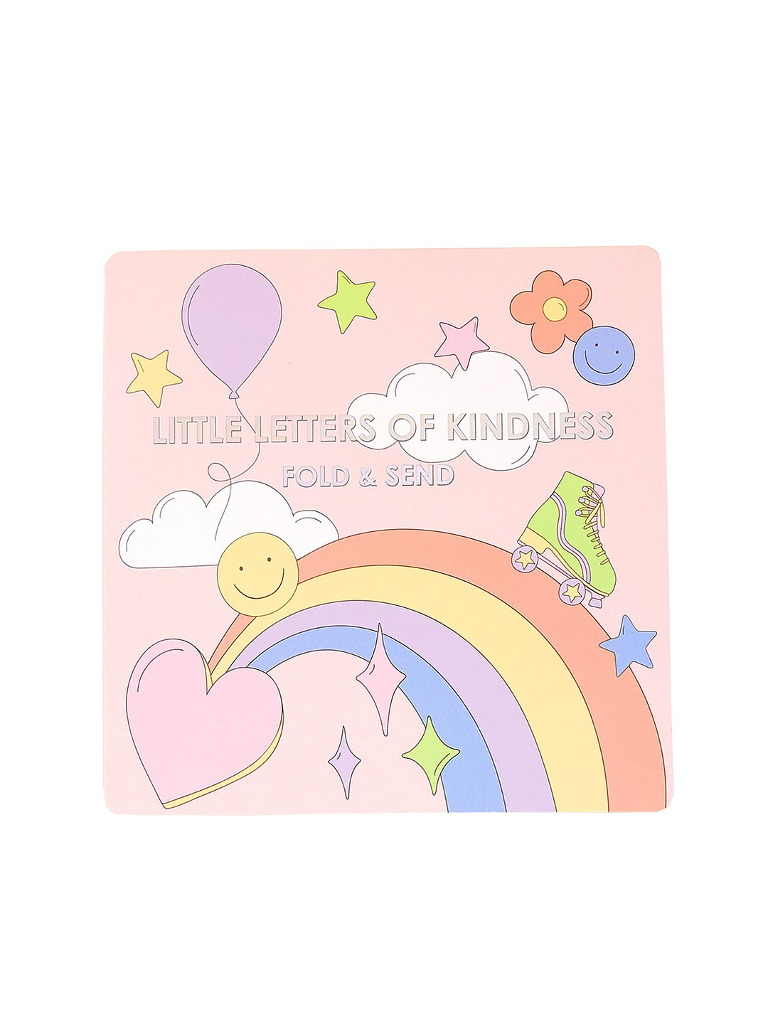 

Accessorize Girls Printed Smiley Retro Little Letters, Peach