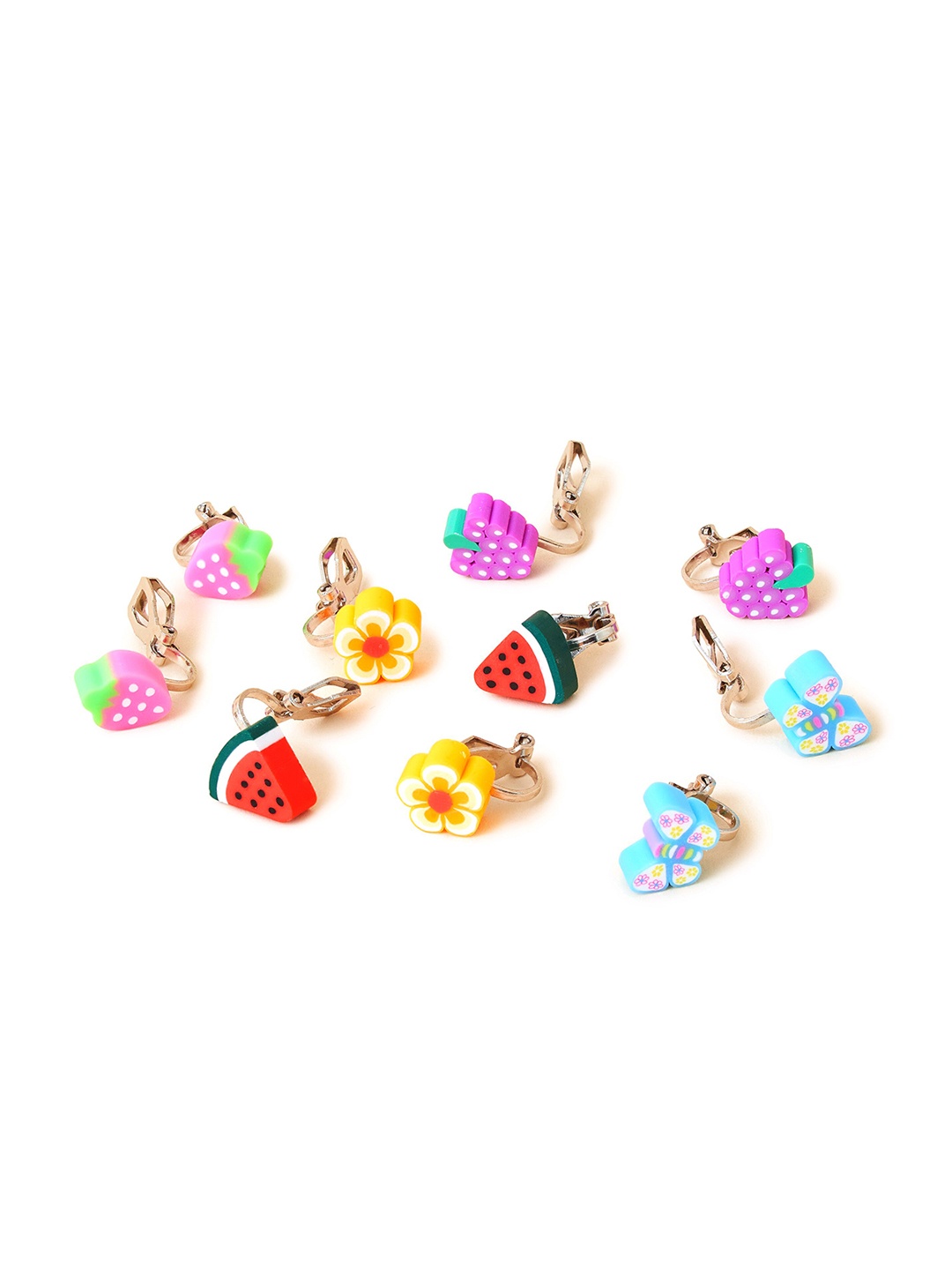 

Accessorize Girls Set Of 5 Classic Earrings, Purple