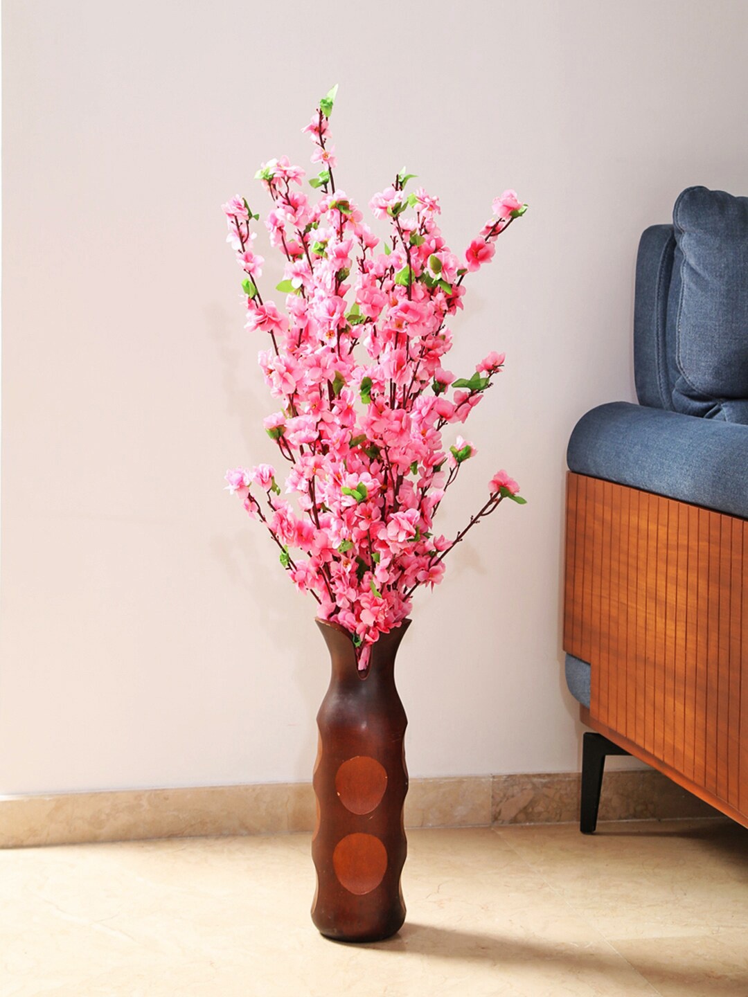 

Fourwalls 12-Pcs Pink Cherry Blossom Artificial Flowers Sticks