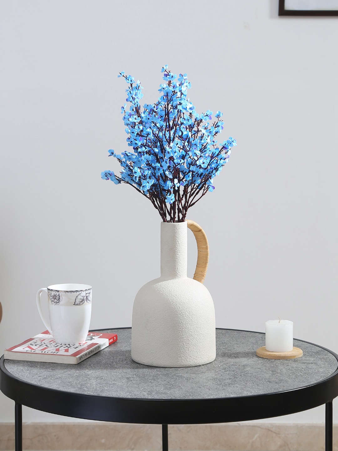 

Fourwalls 6 Pcs Blue Gypsophilia Artificial Flower Sticks