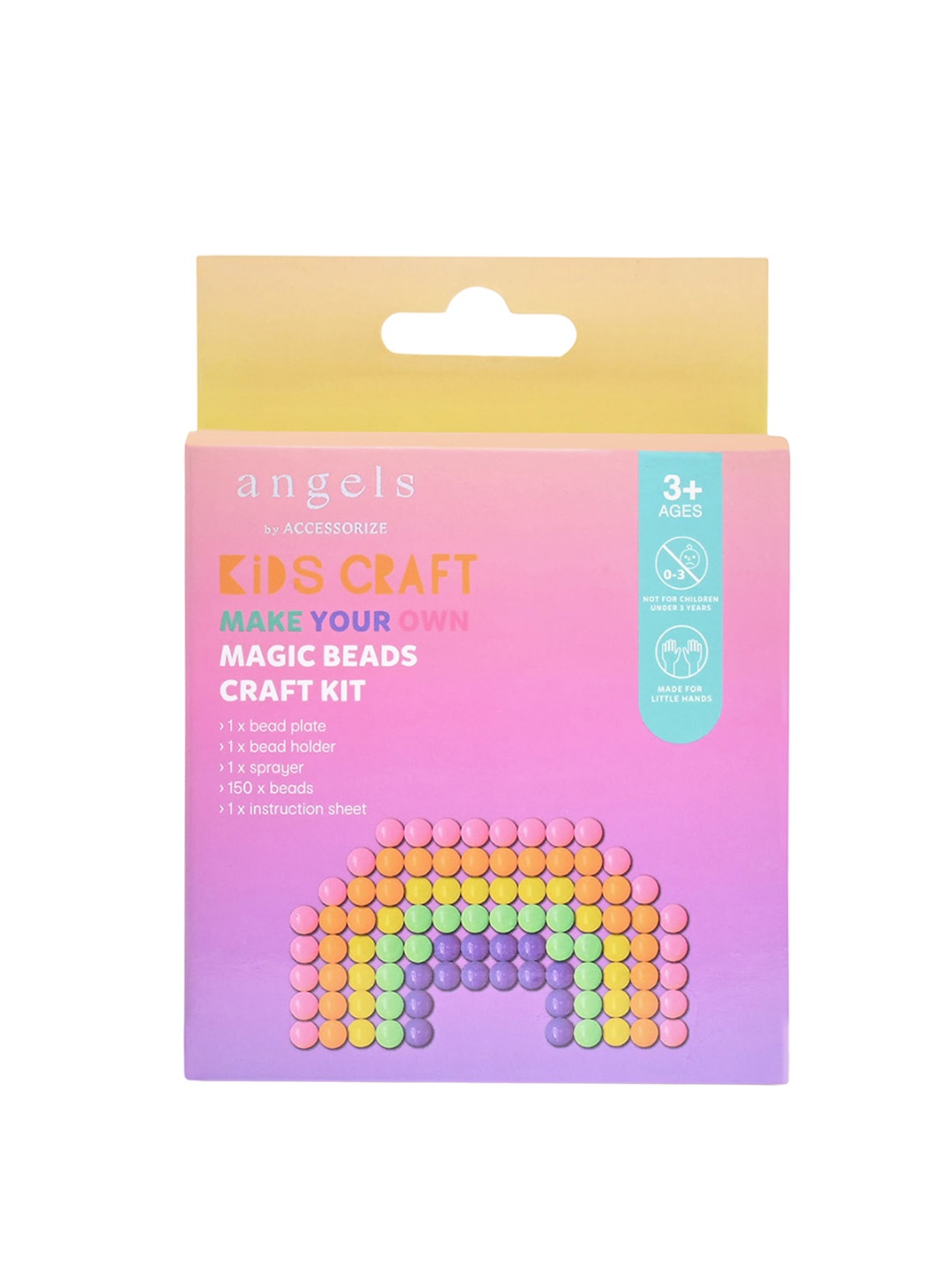 

Accessorize London Girl's Set of 5 Rainbow Magic Beads, Pink