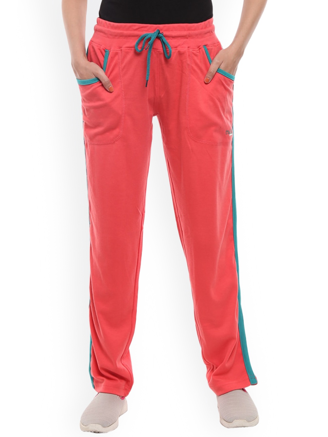 

V-Mart Women Mid-Rise Track Pants, Coral