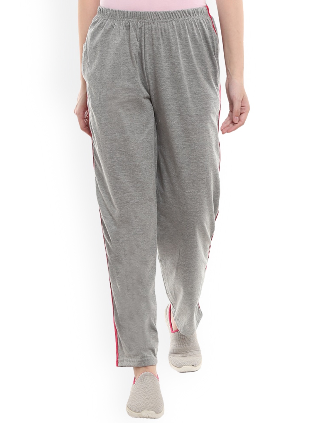 

V-Mart Women Single Jersey Track Pants, Grey