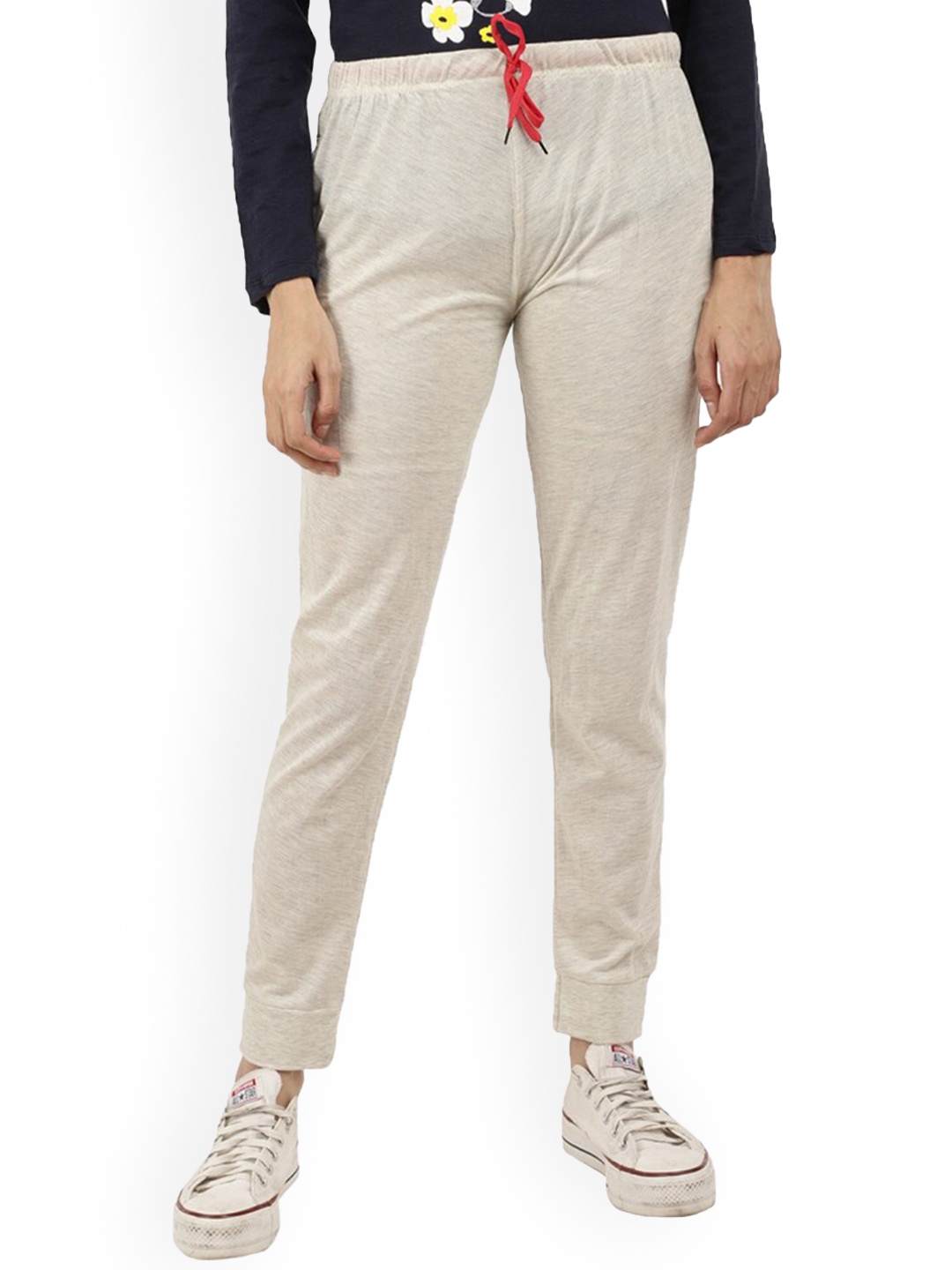 

V-Mart Women Regular Fit Track Pants, Off white