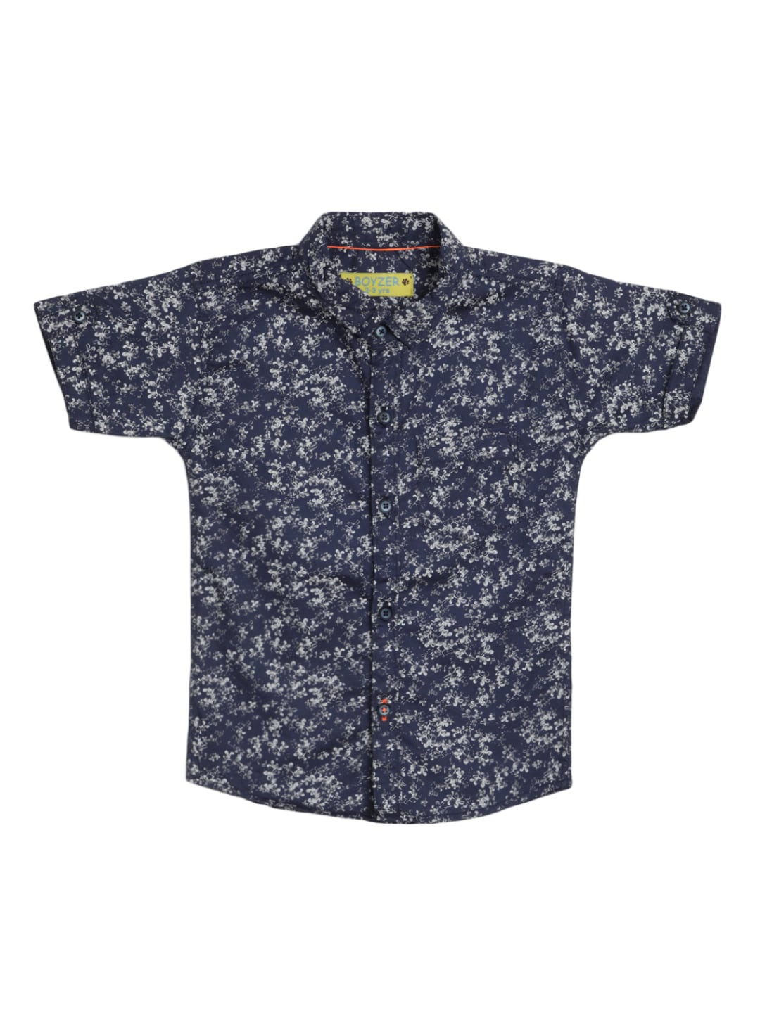 

V-Mart Boys Floral Opaque Printed Cotton Casual Shirt, Blue