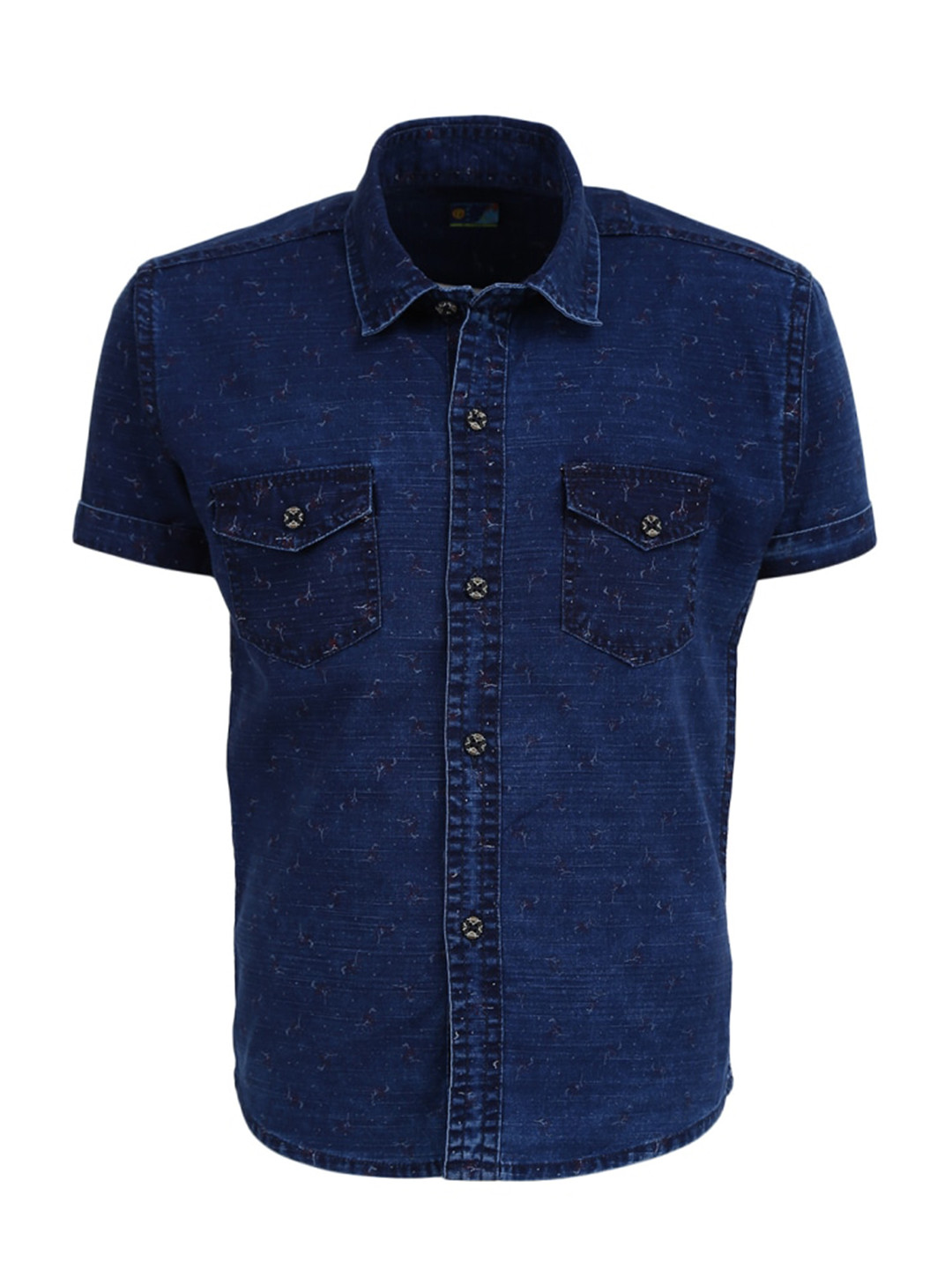 

V-Mart Boys Micro Ditsy Printed Opaque Regular Fit Cotton Casual Shirt, Blue