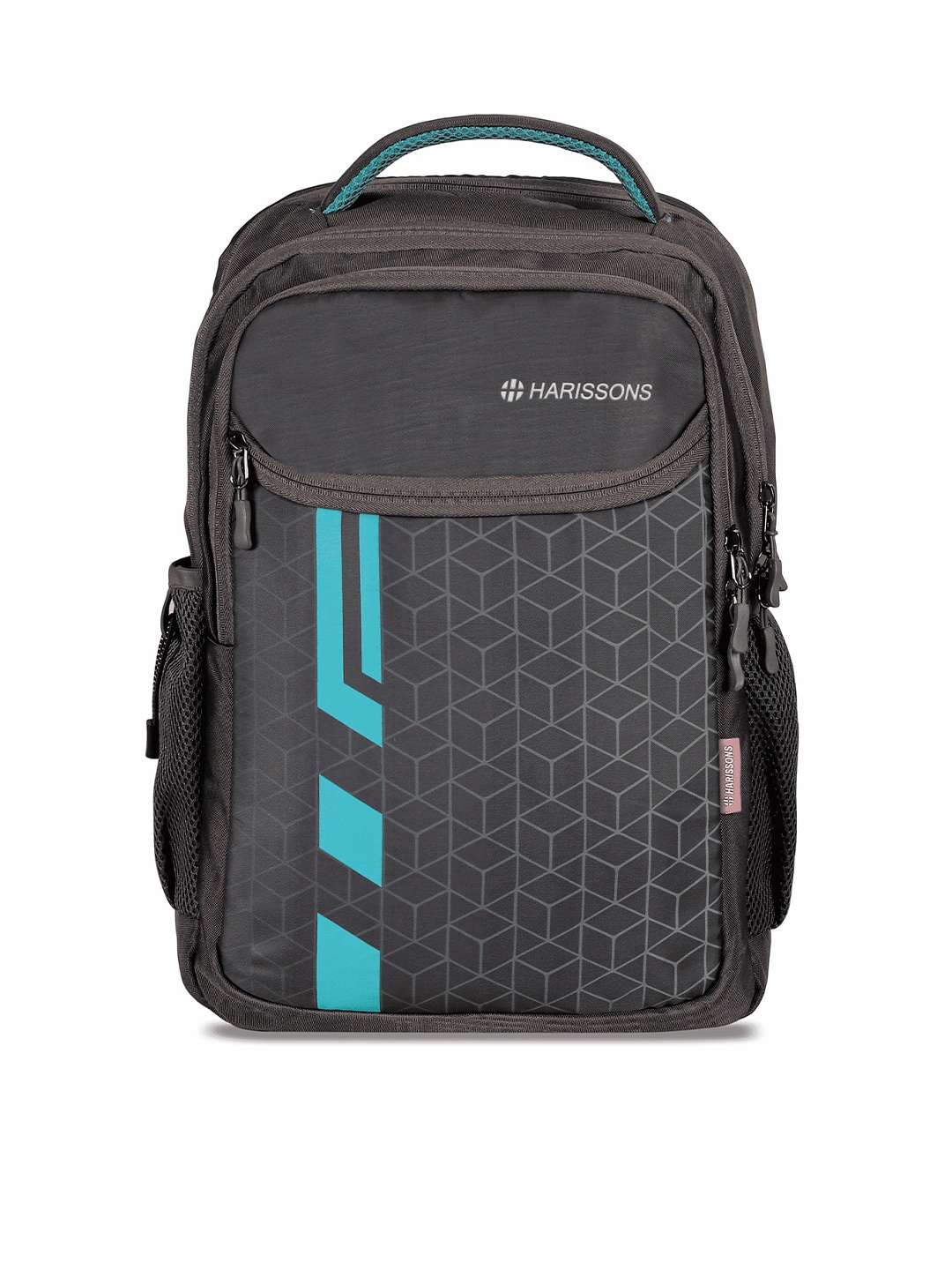 

Harissons Unisex Geometric Printed Padded Backpack, Grey