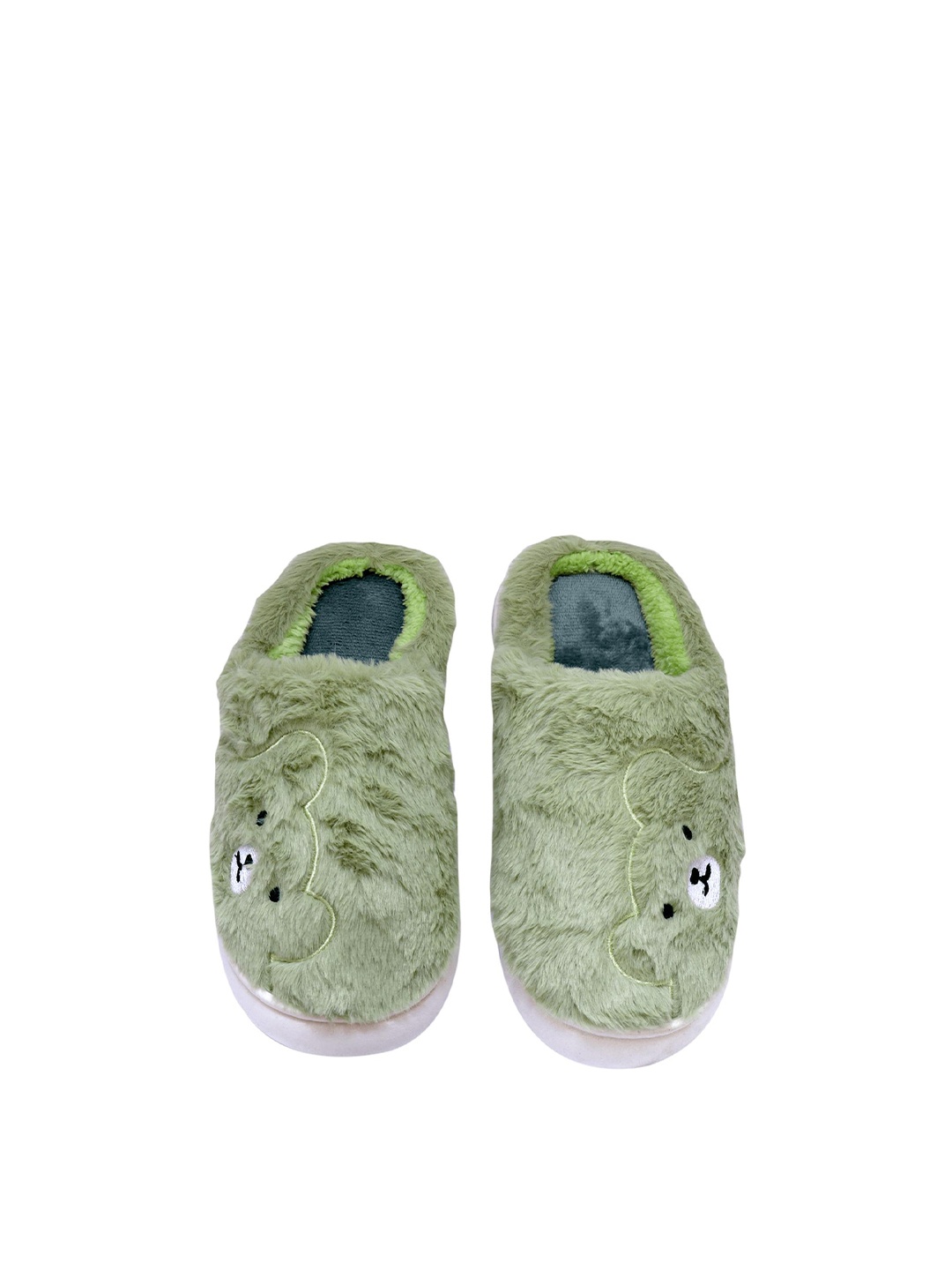 

Miscreef Women Warm Winter Fur Room Slippers, Sea green