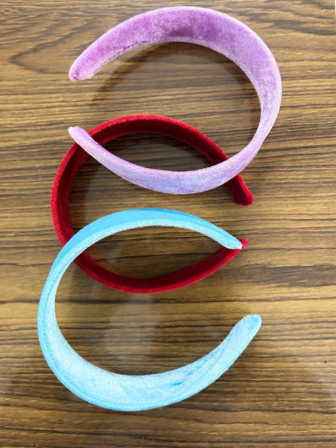 

LAIDA Women Set of 3 Velvet Hairband, Multi