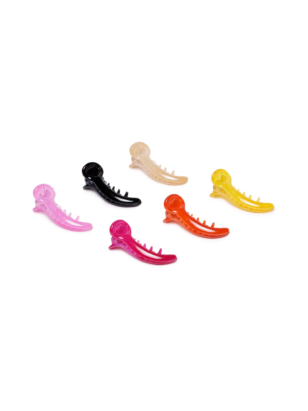 

LAIDA Women Set of 6 Embellished Banana Clip, Multi