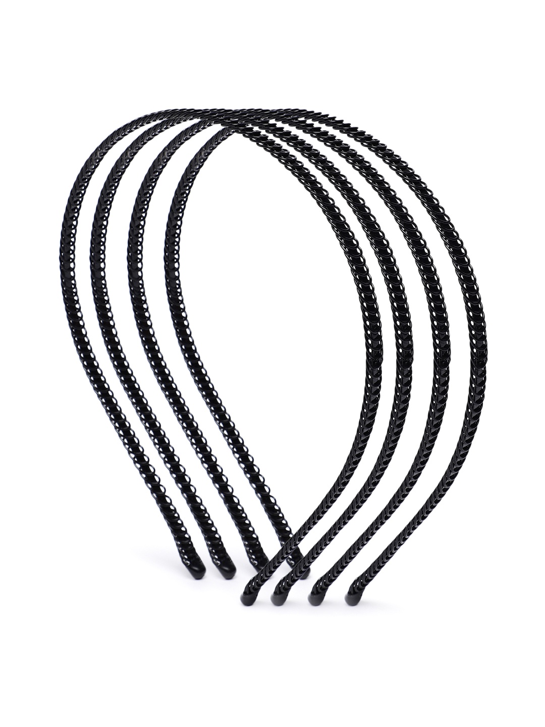 

LAIDA Women Set of 4 Hairband, Black